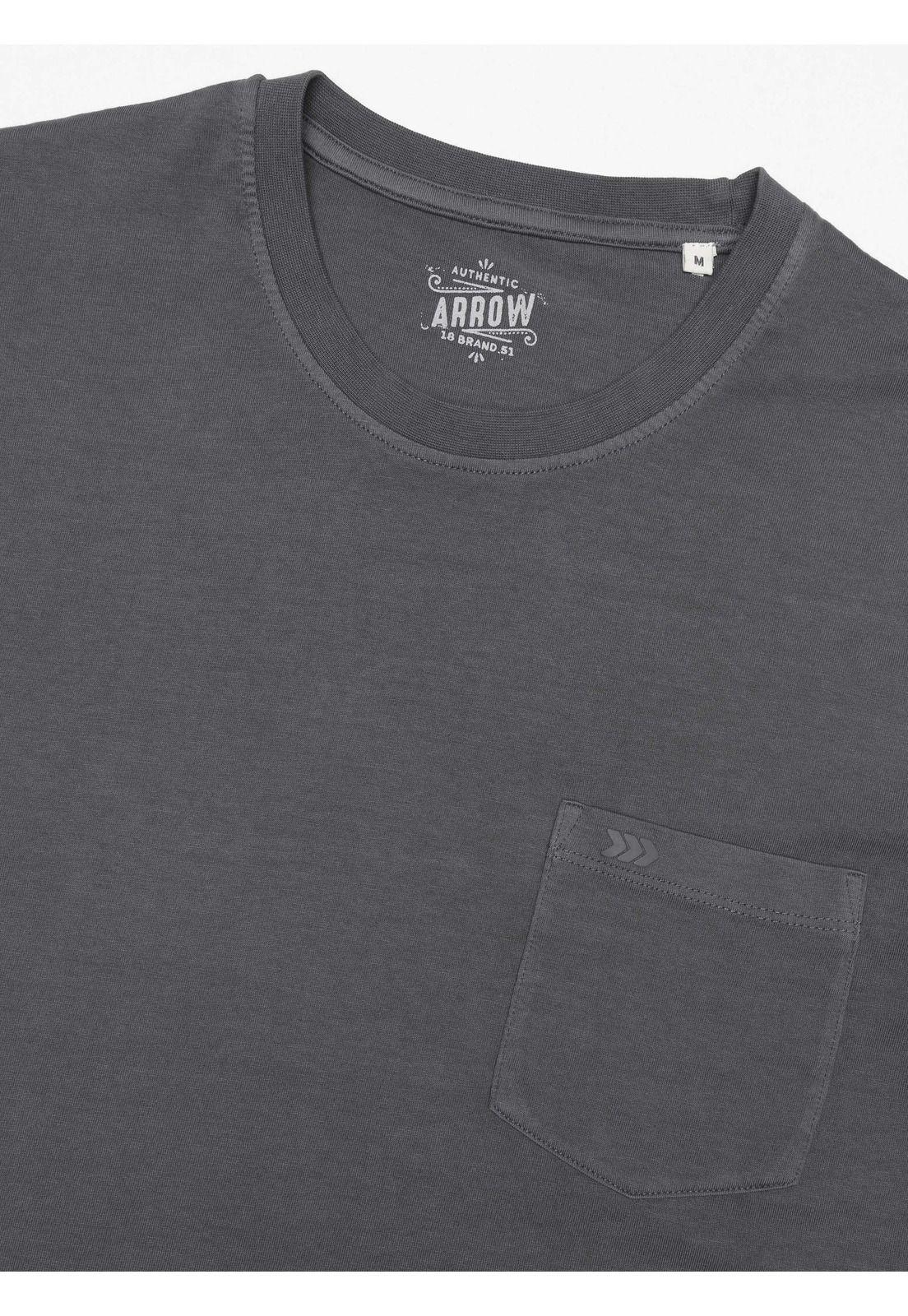 Polera Algodón Lisa Regular Fit Gris Arrow PO34031GR-4