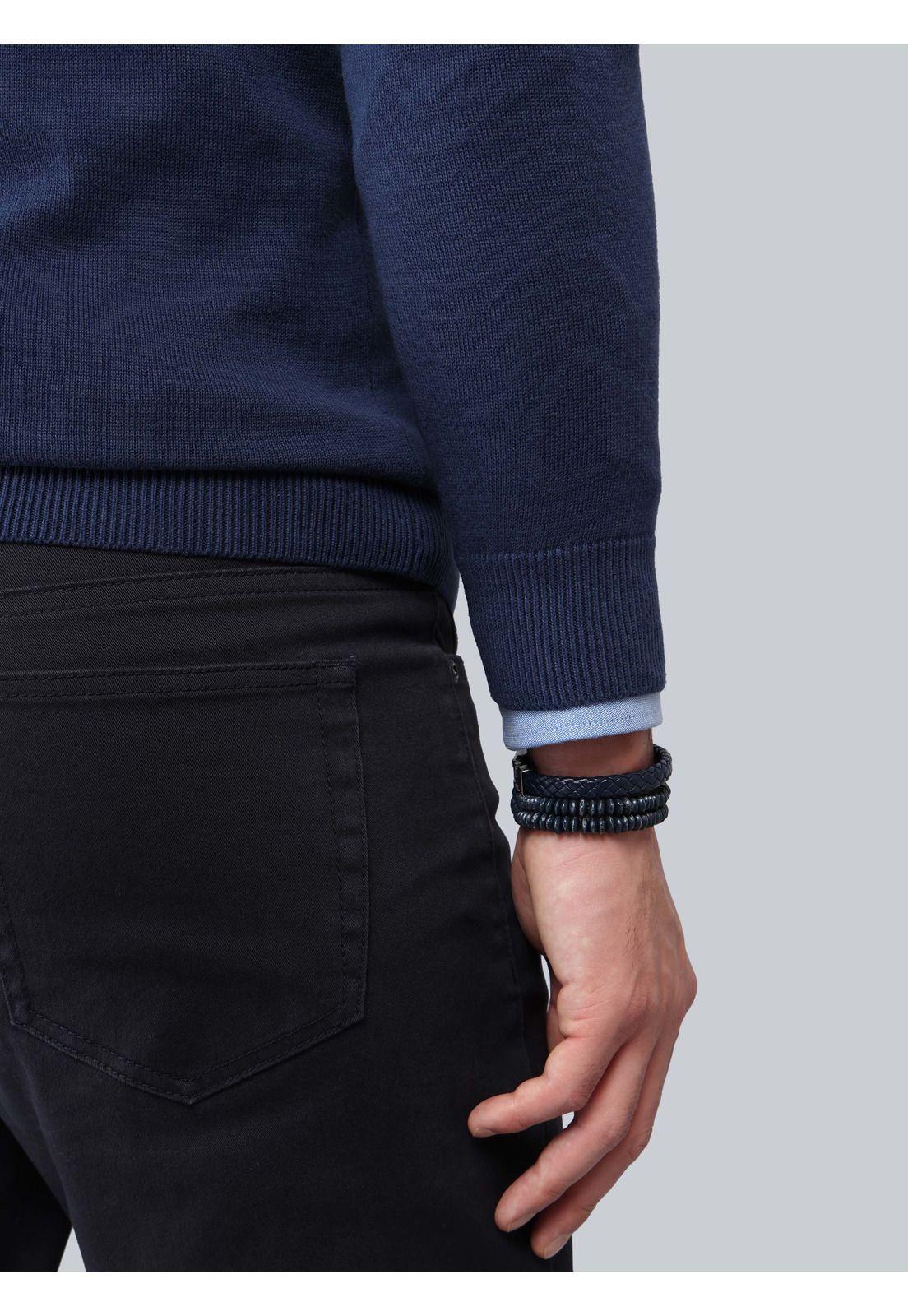 Sweater Cuello V Regular Fit Azul Arrow SW33001AZ-4