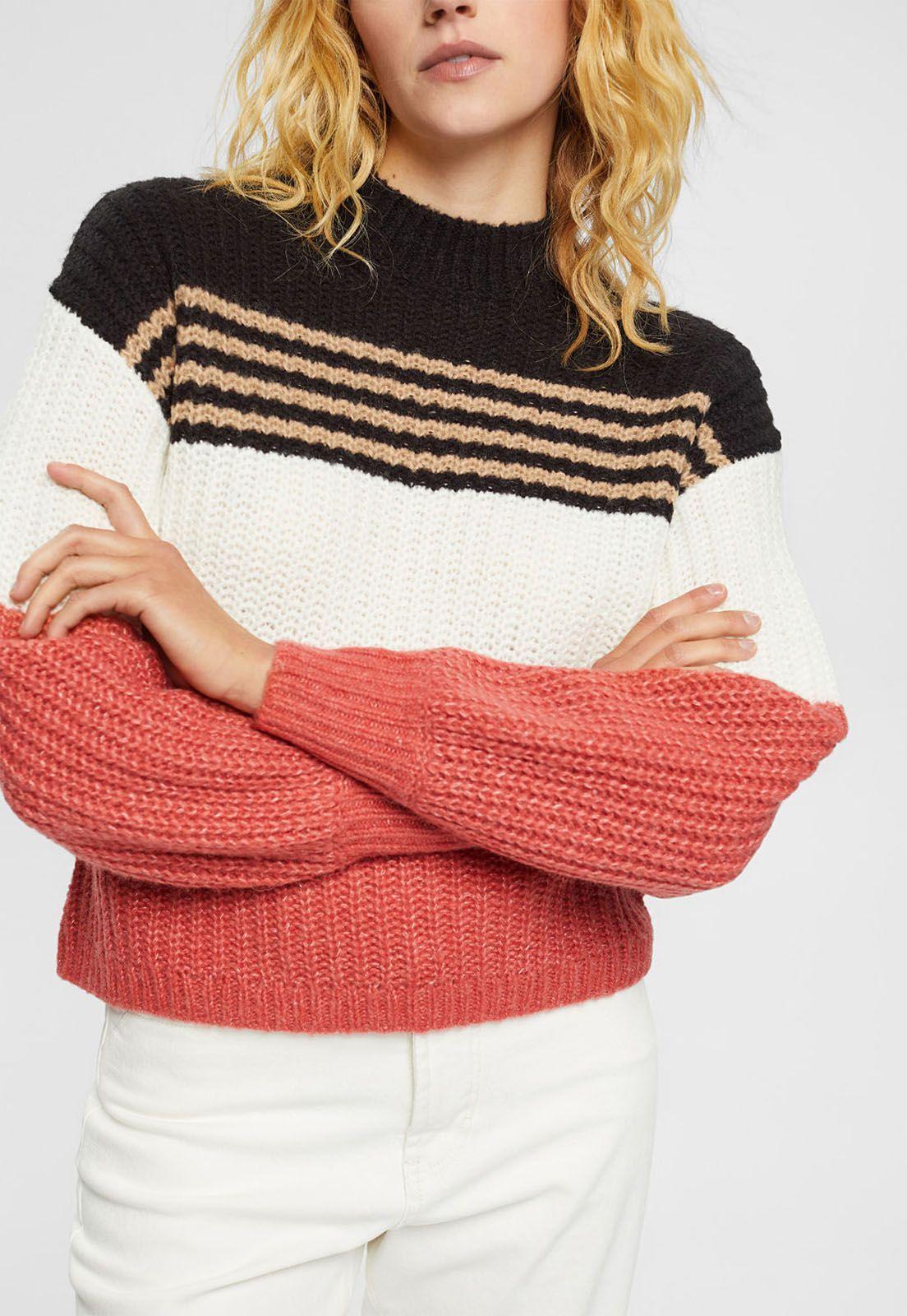 Sweater De Punto A Rayas Mujer Esprit-2