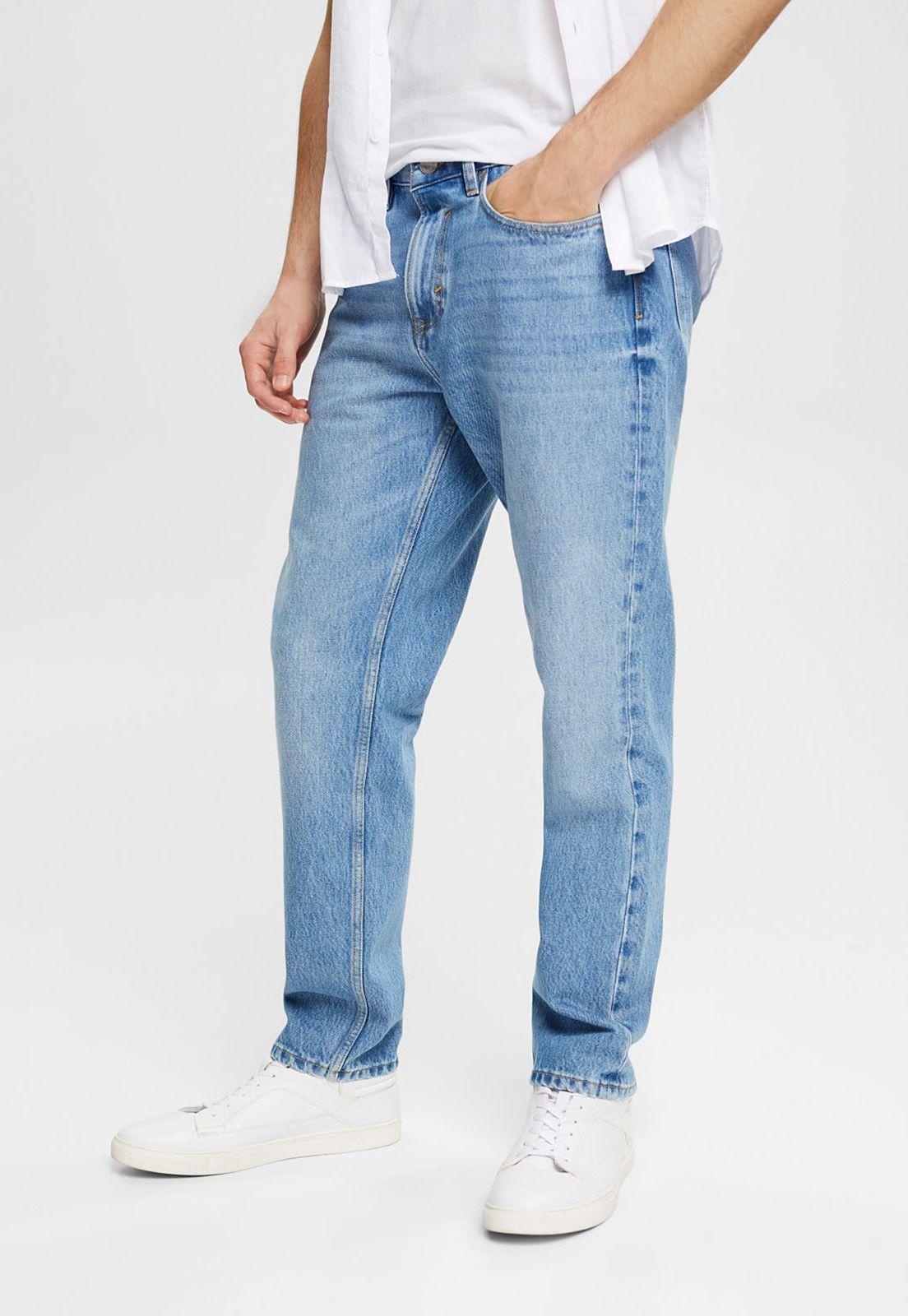 Jeans Con Pierna Recta Hombre Esprit-0