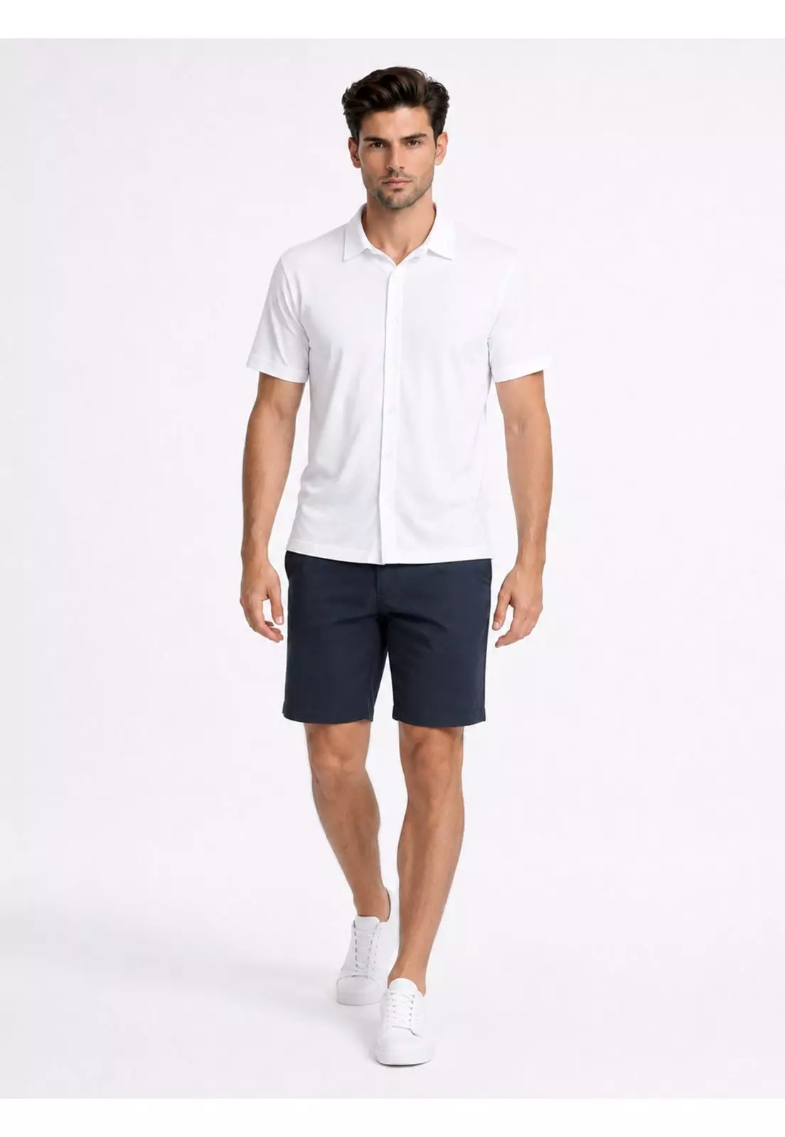 Polera Pique Abotonada Regular Fit Blanco Piero Butti PBDVK52BL-3