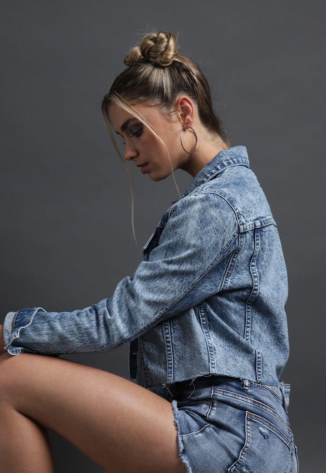 Chaqueta Crop Mujer Soviet SJK1655CE-4