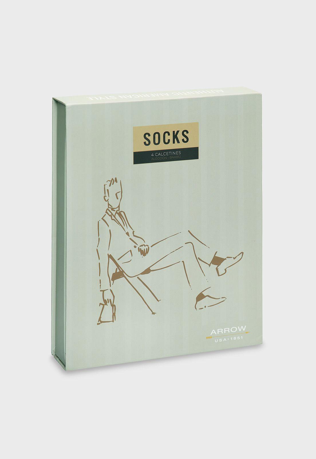 Caja Calcetines 4 Unidades Casual Arrow CP42502SU-6