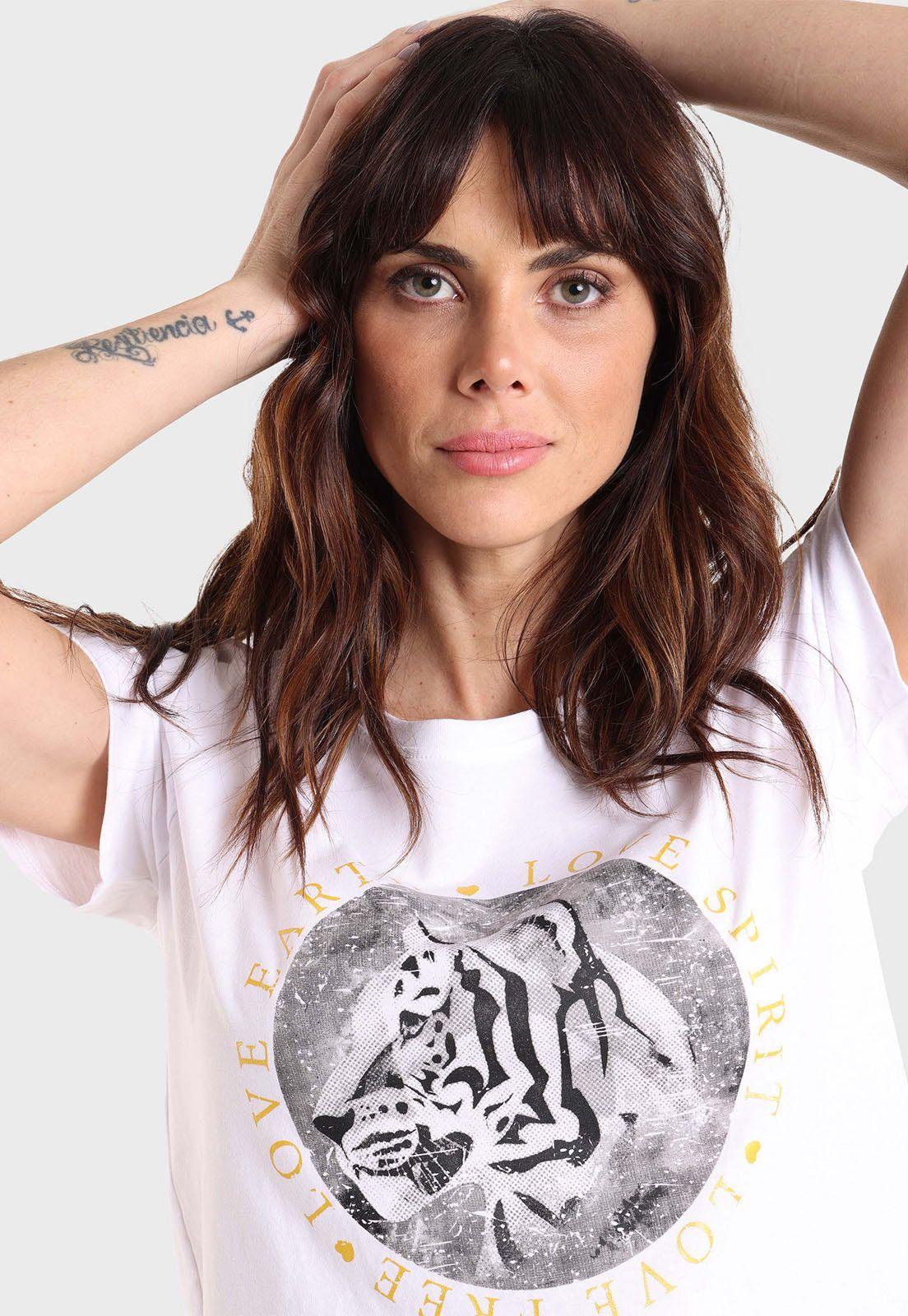 Polera Manga Corta Mujer Soviet SPOM721BL-2