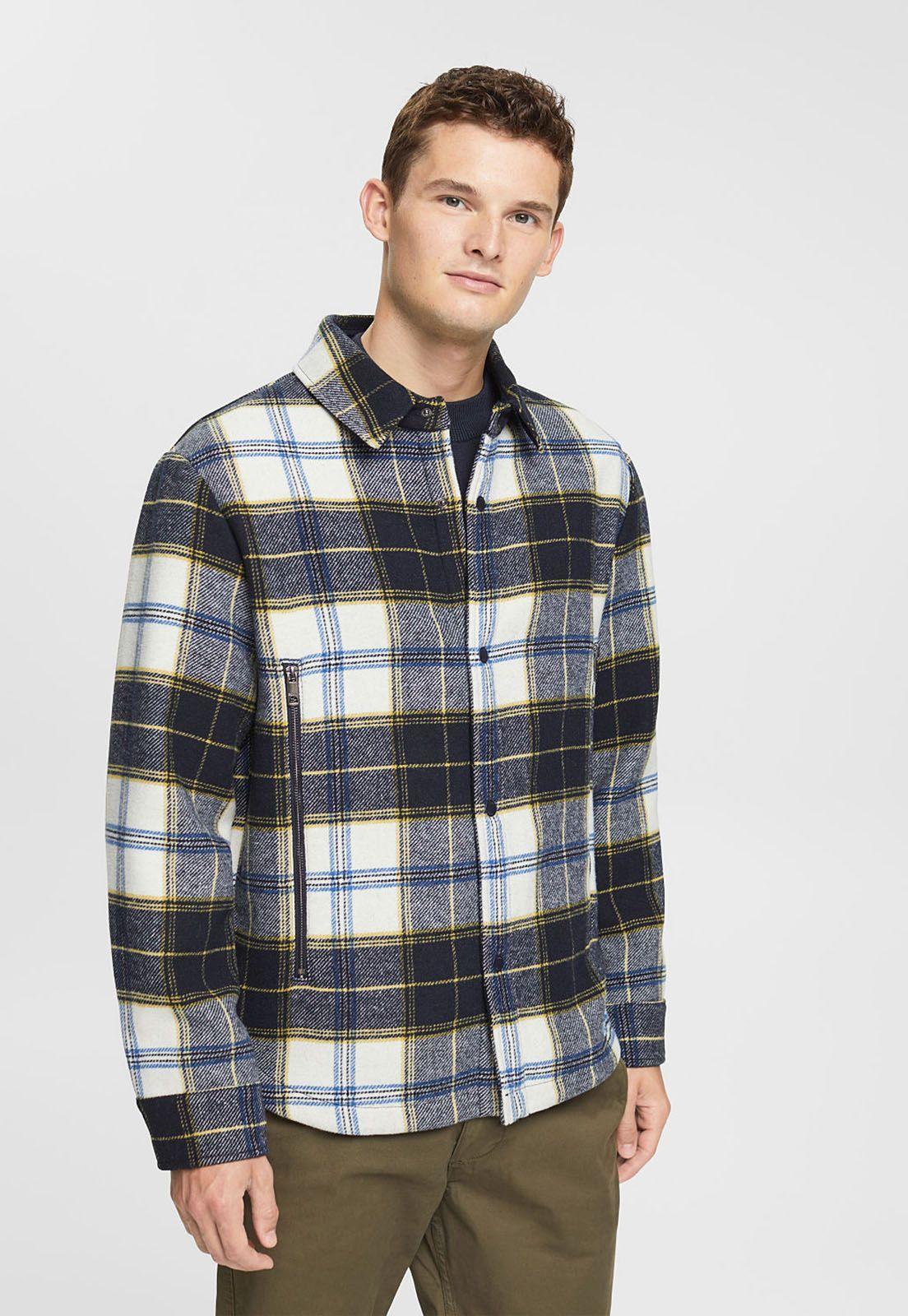 Chaqueta En Mezcla De Lana Hombre Esprit-0