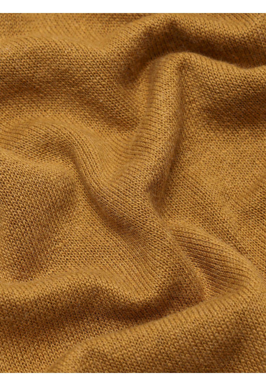 Sweater Cuello Alto Regular Fit Mostaza Piero Butti PBCII54MT-5