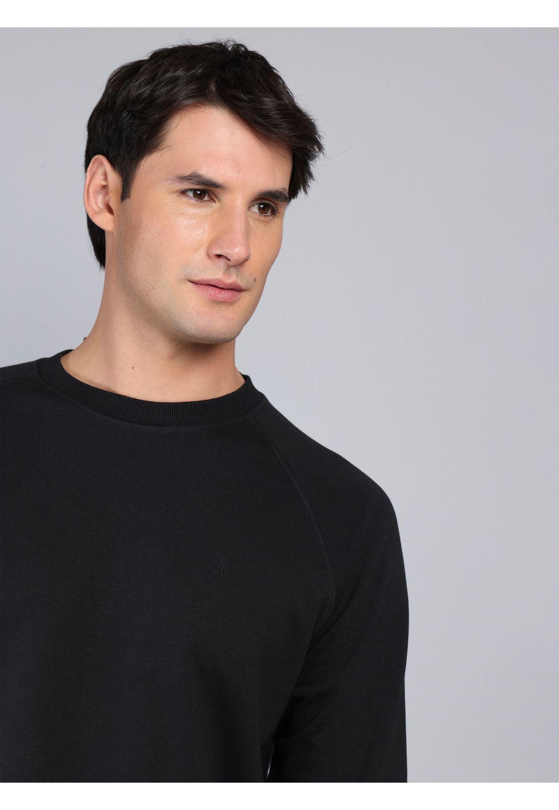 Polerón Cuello Redondo Regular Fit Negro Piero Butti PBCIJ92NE-2