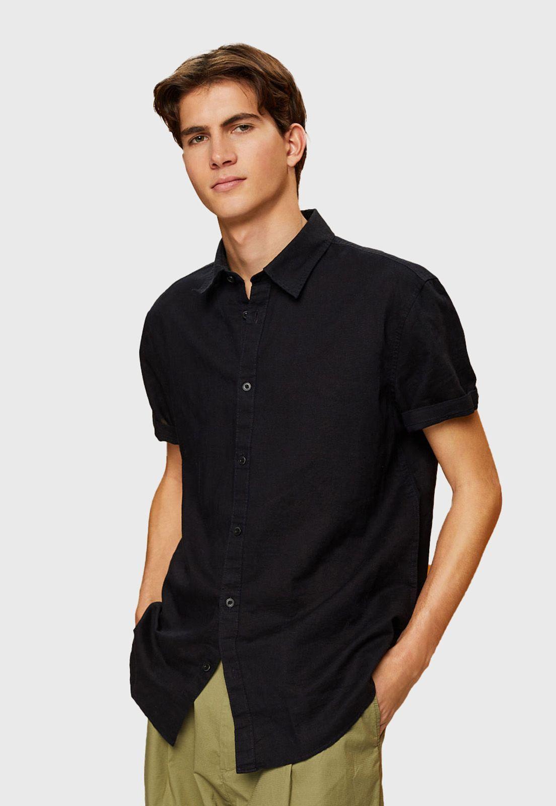 Camisa De Manga Corta Hombre Esprit-0