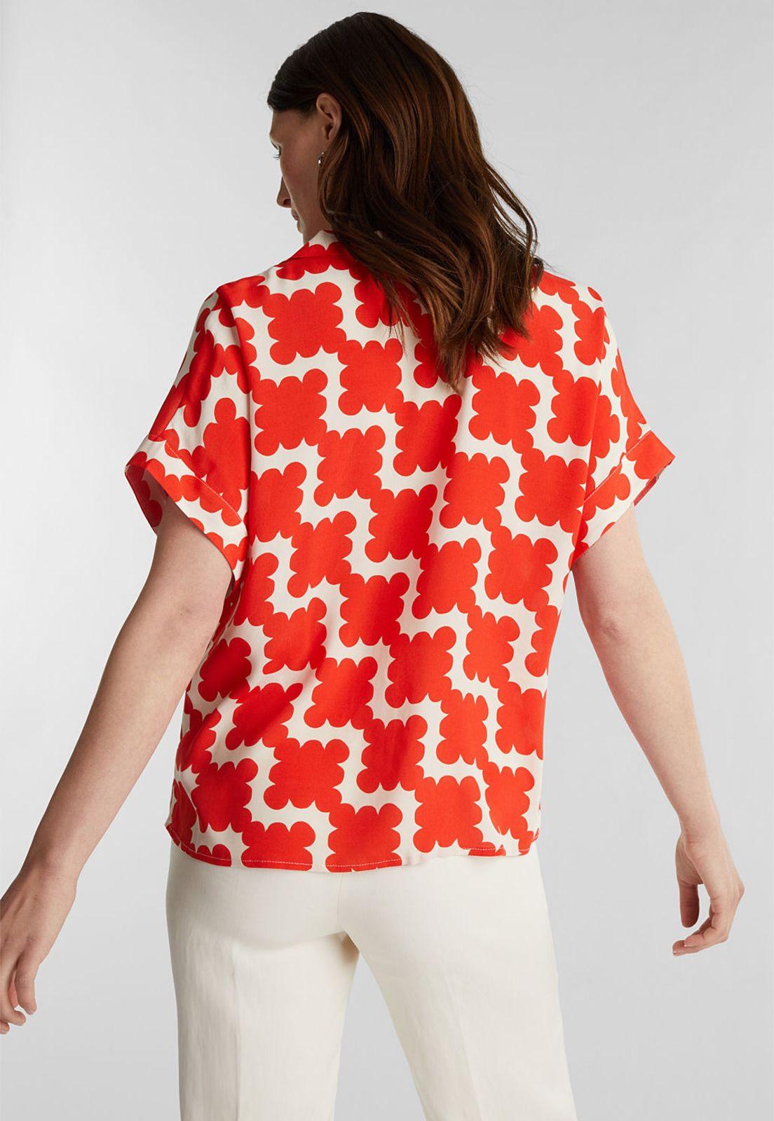 Blusa camisera estampado geométrico-1