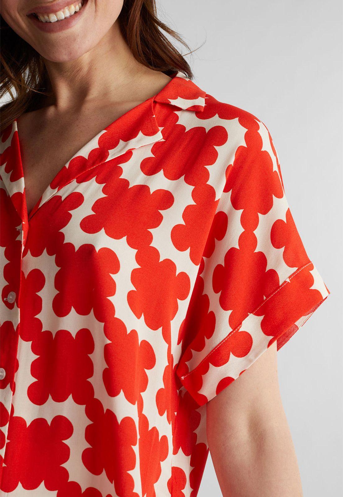 Blusa camisera estampado geométrico-2