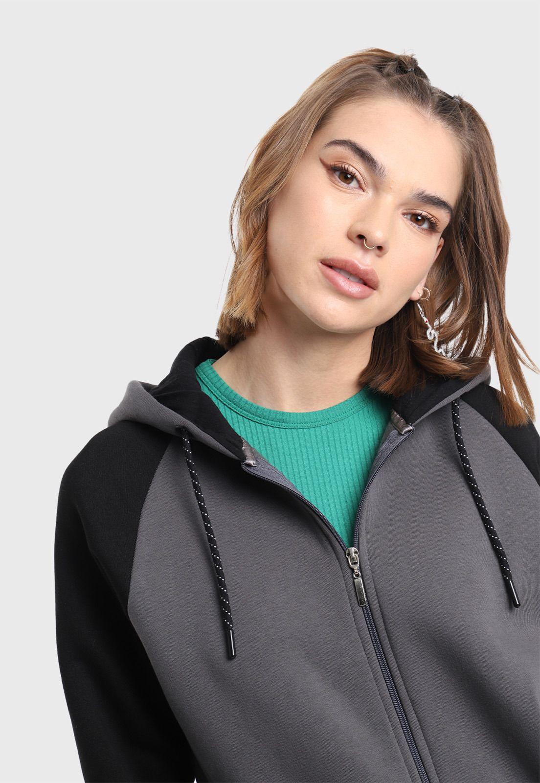 Poleron Mujer con Capucha Soviet SIPL26WGR-3