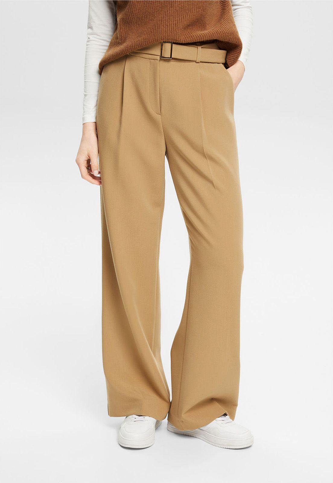 Pantalón Sastrero Ancho Mujer Esprit-0