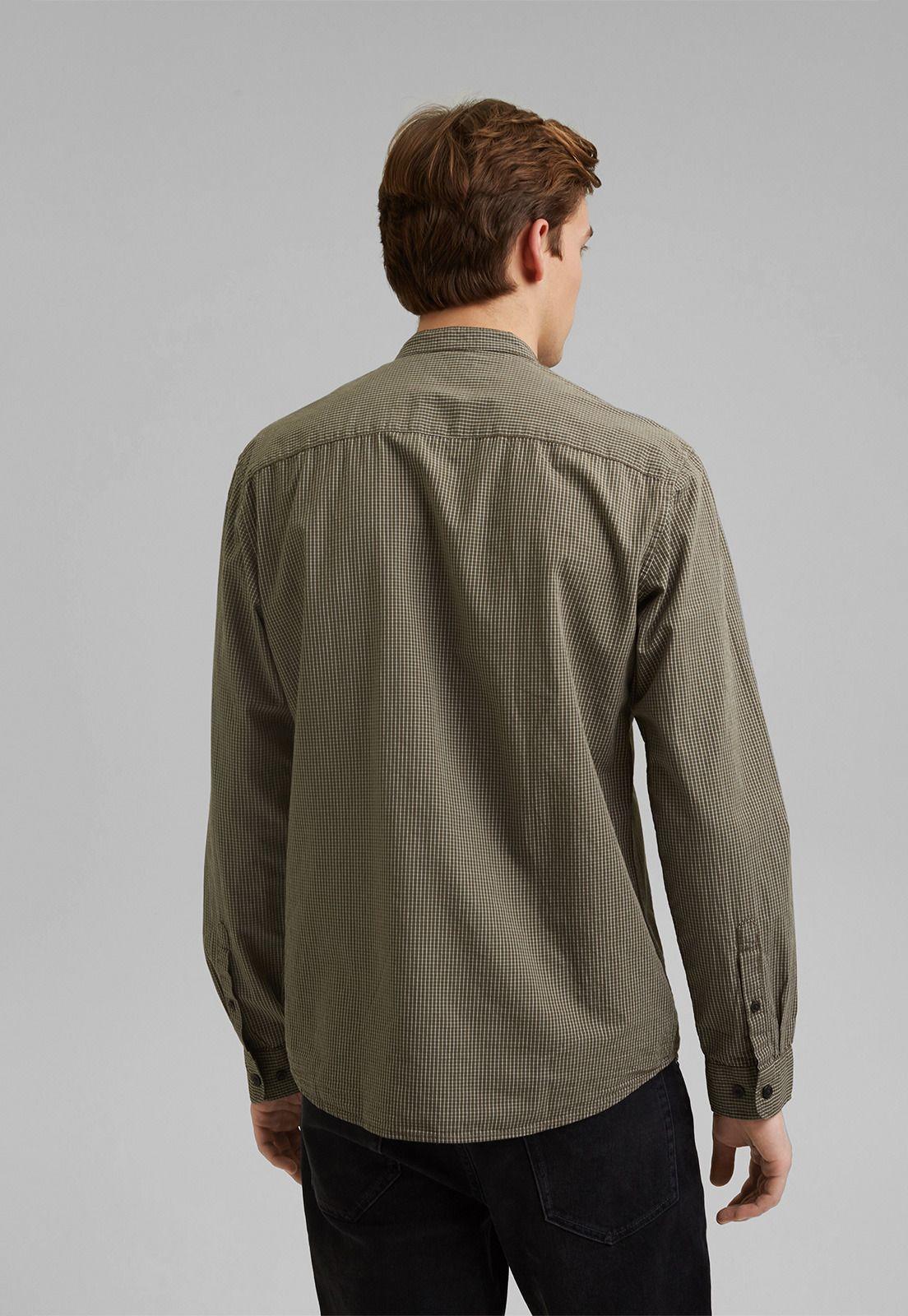 Camisa Hombre Manga Larga Regular A Cuadros Esprit-1