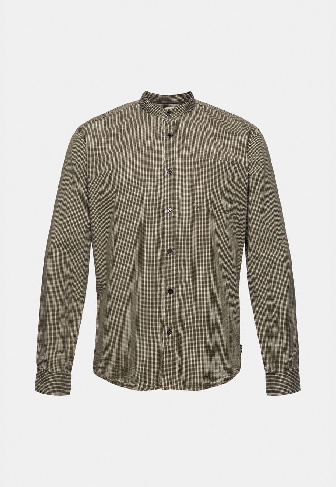 Camisa Hombre Manga Larga Regular A Cuadros Esprit-3