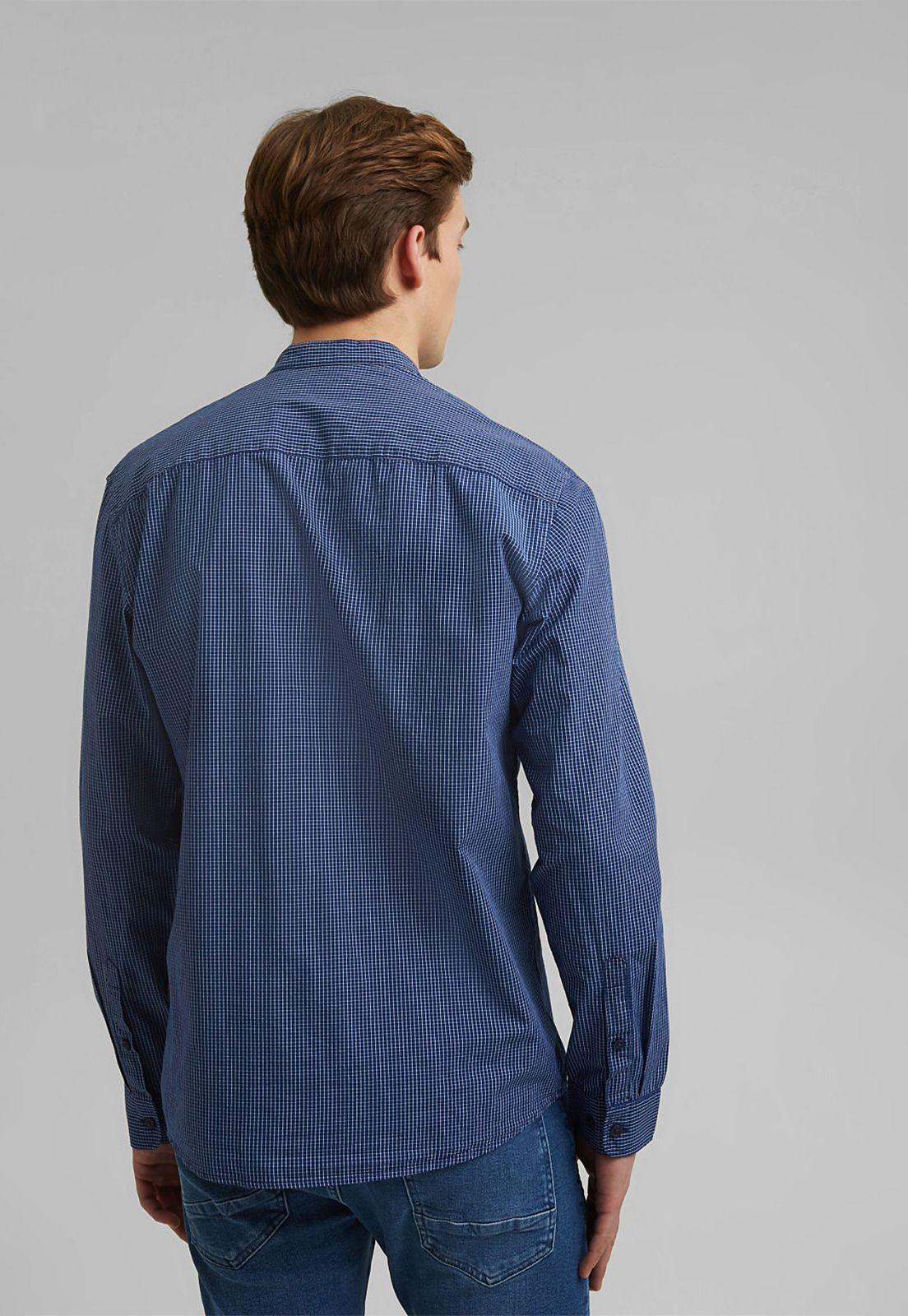 Camisa Hombre Manga Larga Regular A Cuadros Esprit-5