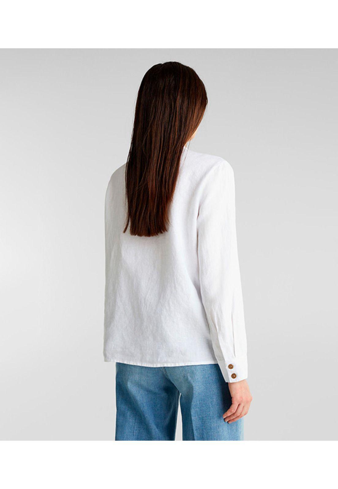 100% lino: blusa cuello alto-1