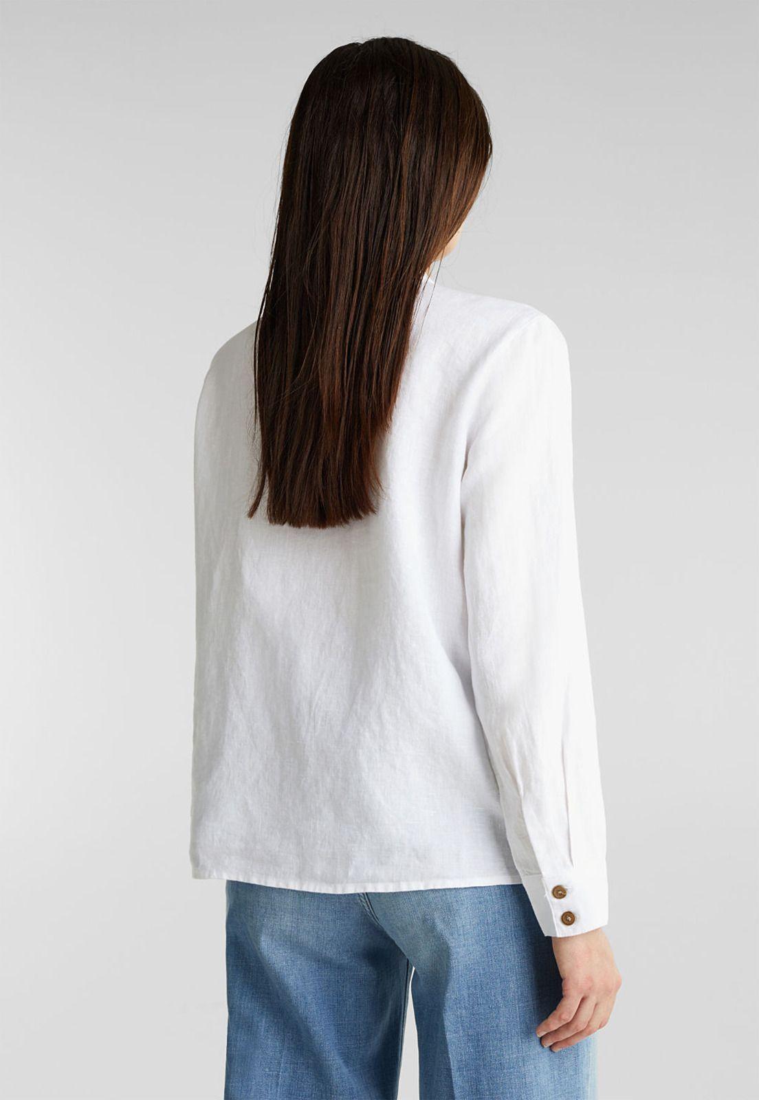 100% lino: blusa cuello alto-5