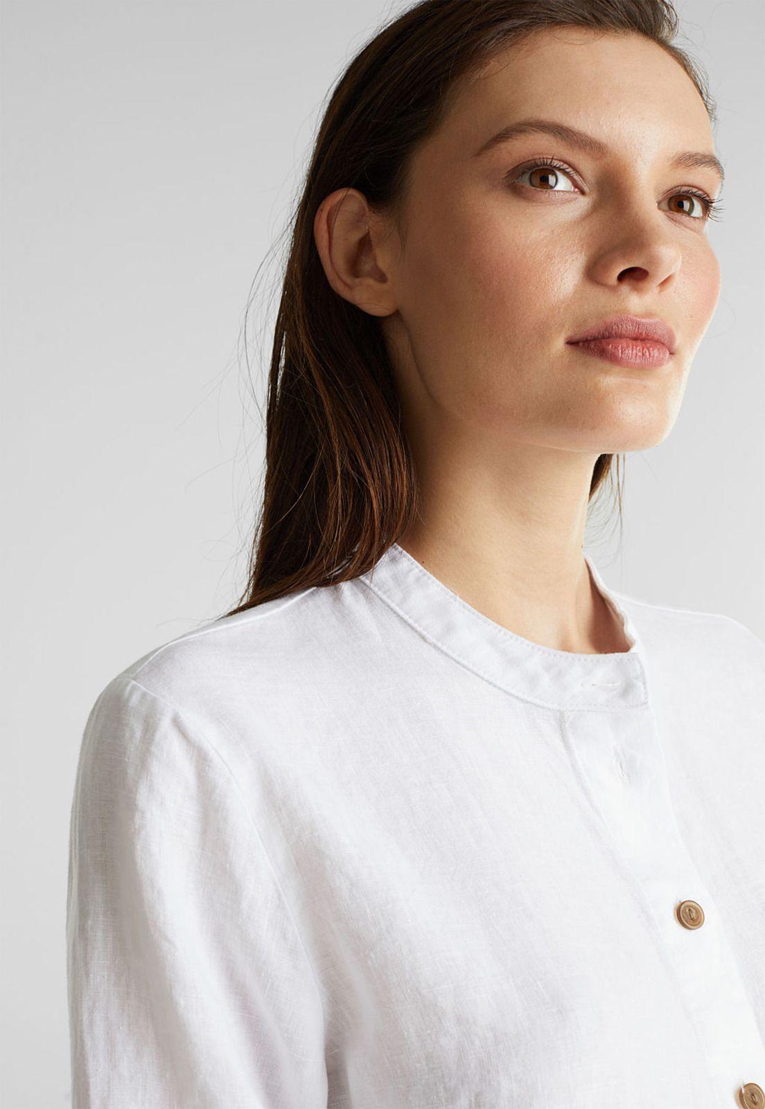 100% lino: blusa cuello alto-6