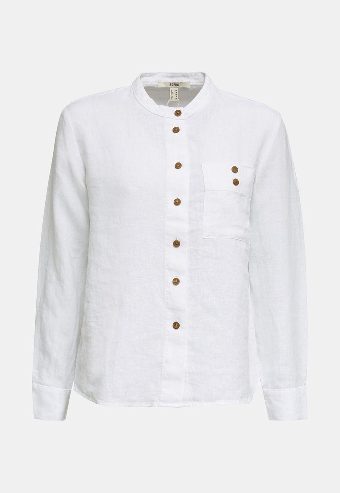 100% lino: blusa cuello alto-7