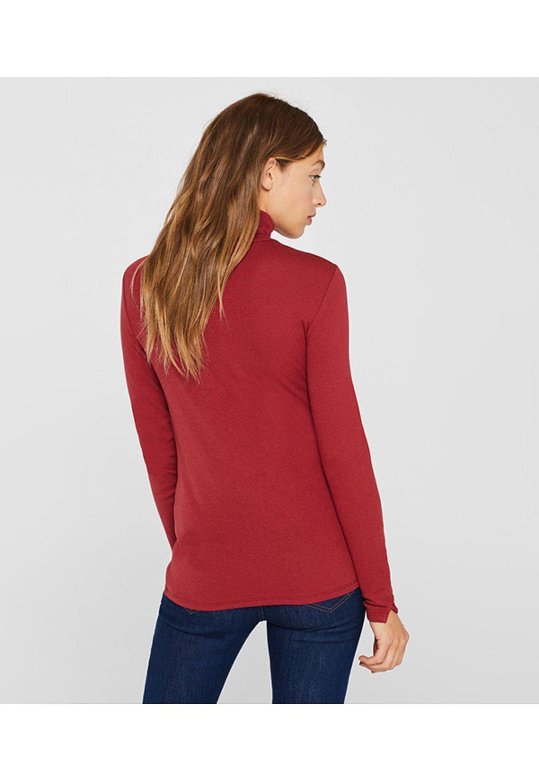 Polera de manga larga con cuello alto-6