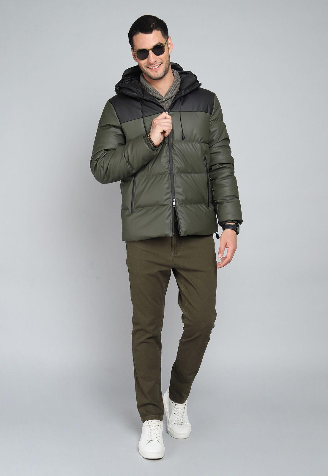 Chaqueta Hombre Arrow Acolchada Bicolor con Capucha-3