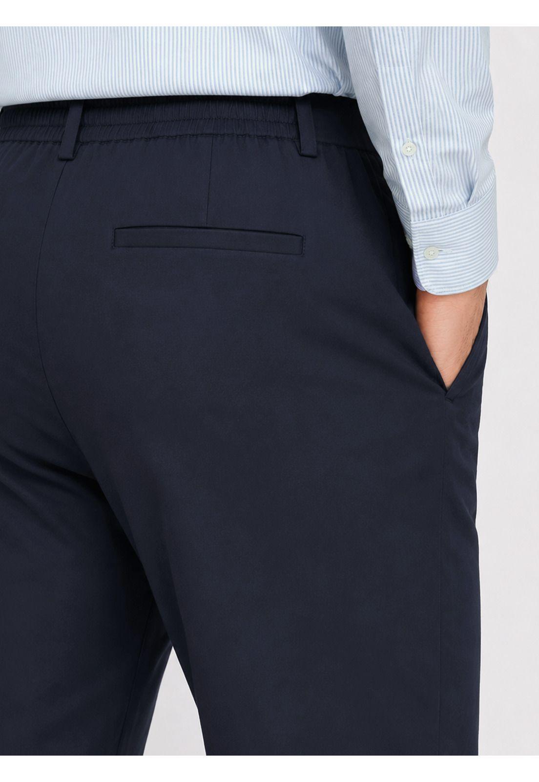 Pantalón Liso Spandex Regular Fit Azul Marino Piero Butti PBDVB03NB-2