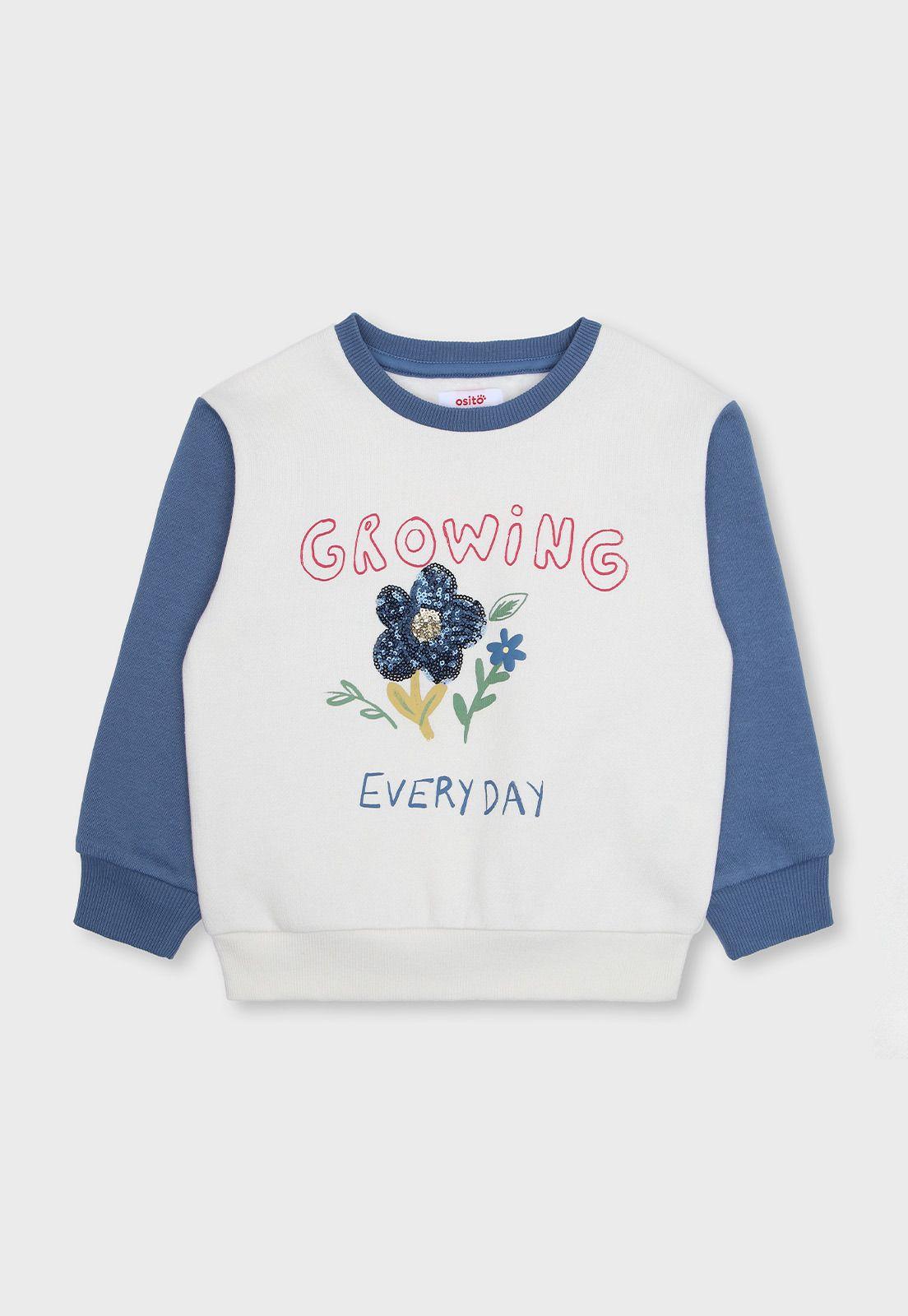 Poleron Niña Osito OPLAI14AZ-0