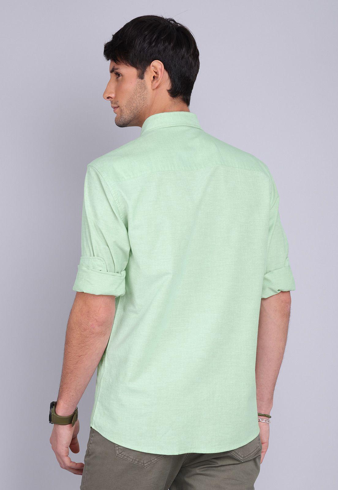 Camisa Oxford Spandex Manga Larga Arrow CM3001SVE-3