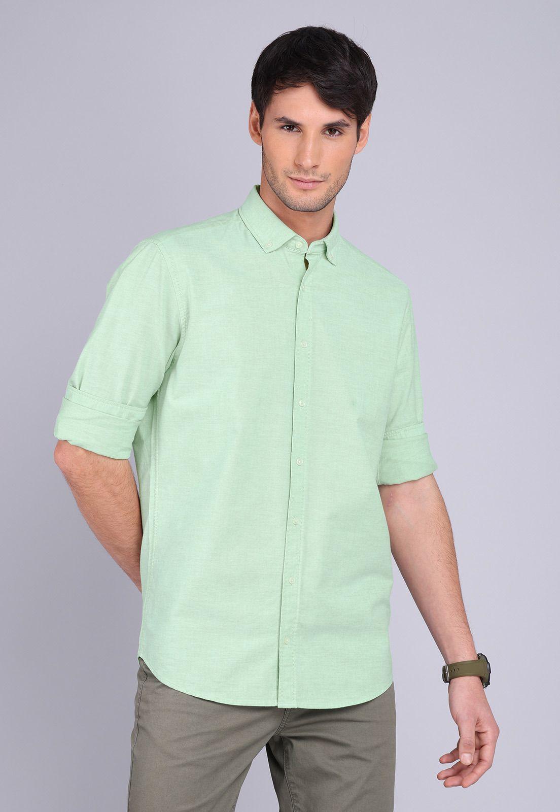 Camisa Oxford Spandex Manga Larga Arrow CM3001SVE-4