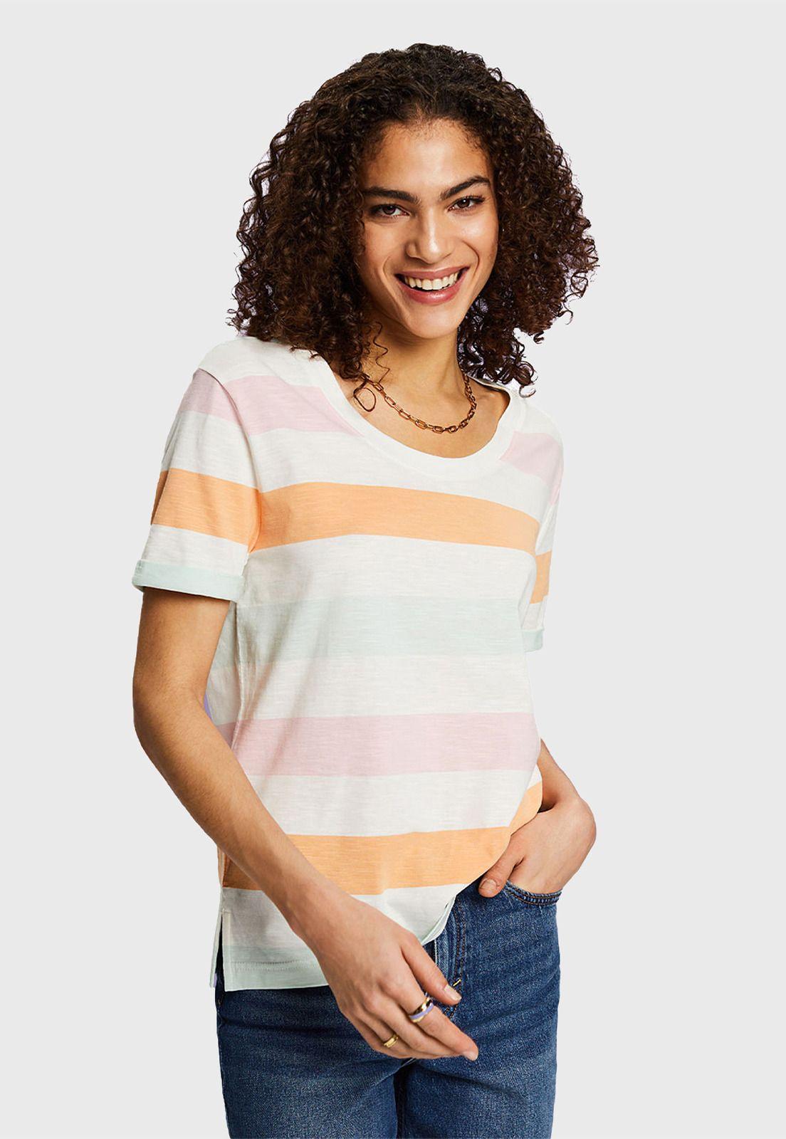 Polera Diseño Rayas Mujer Esprit 994EE1K309-0