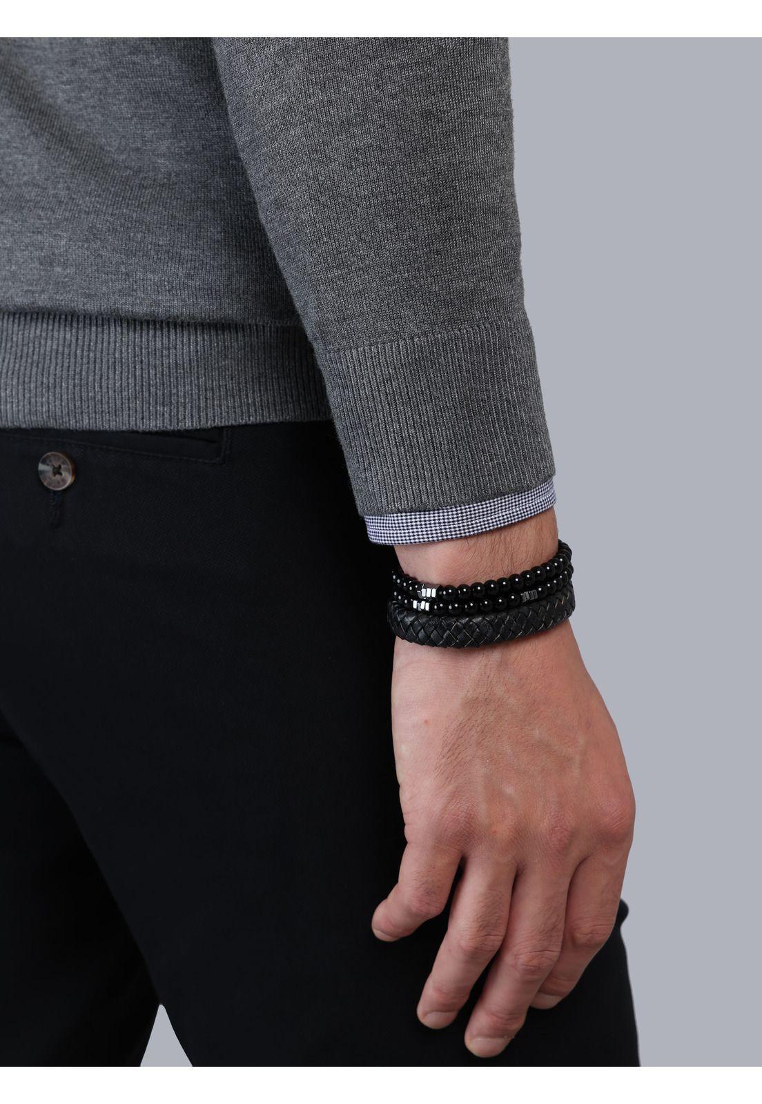 Sweater Cuello Redondo Regular Fit Gris Arrow SW33008GR-4