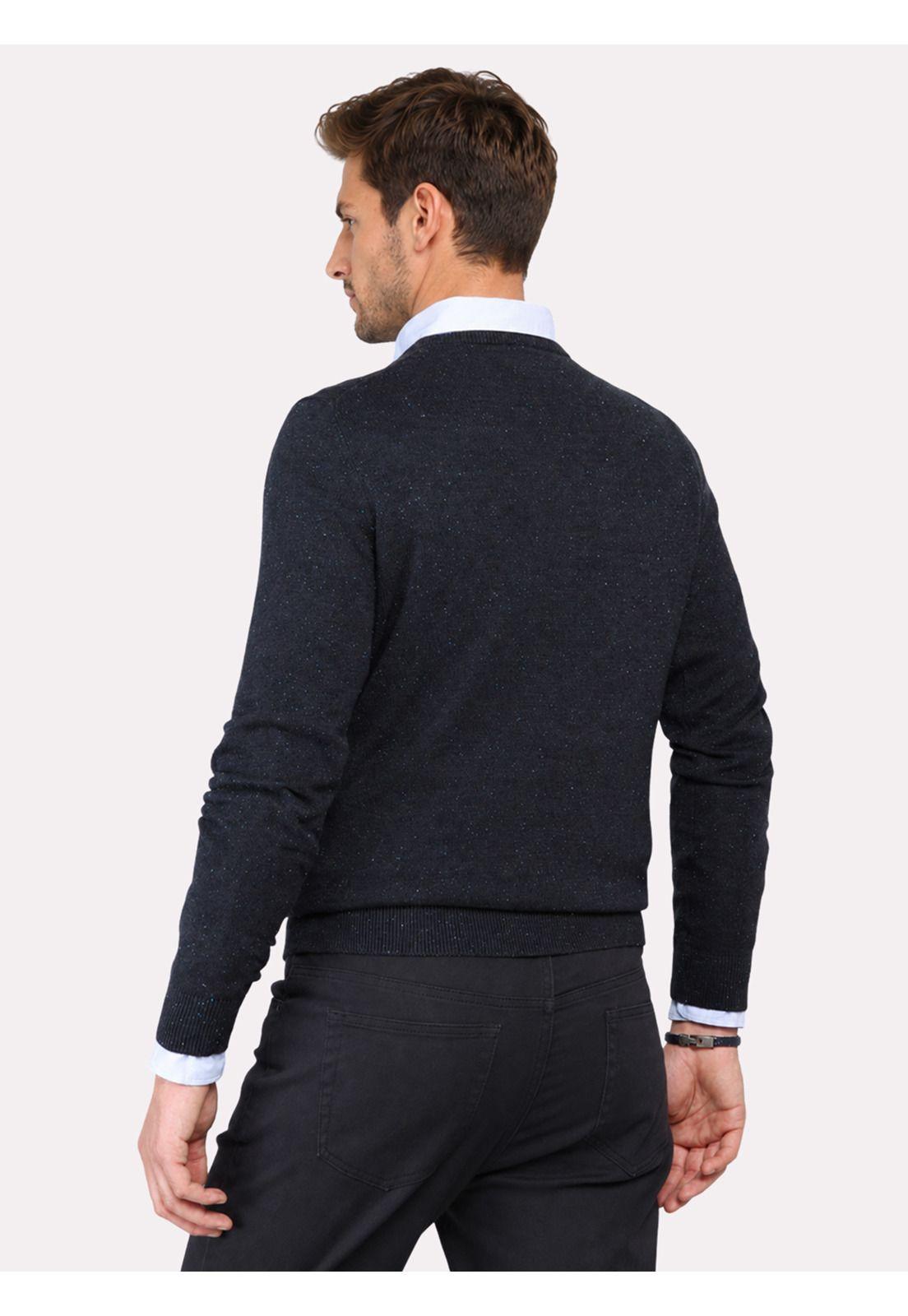 Sweater Cuello Redondo Regular Fit Azul Arrow SW33090AZ-1