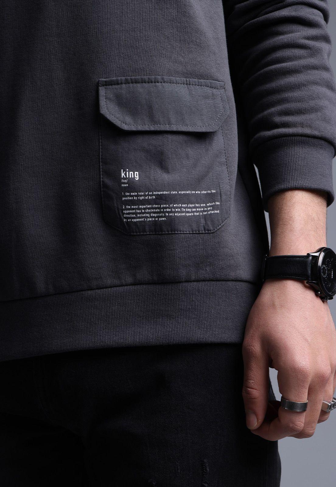 Poleron Cuello Redondo Hombre Soviet SPLH602GR-2