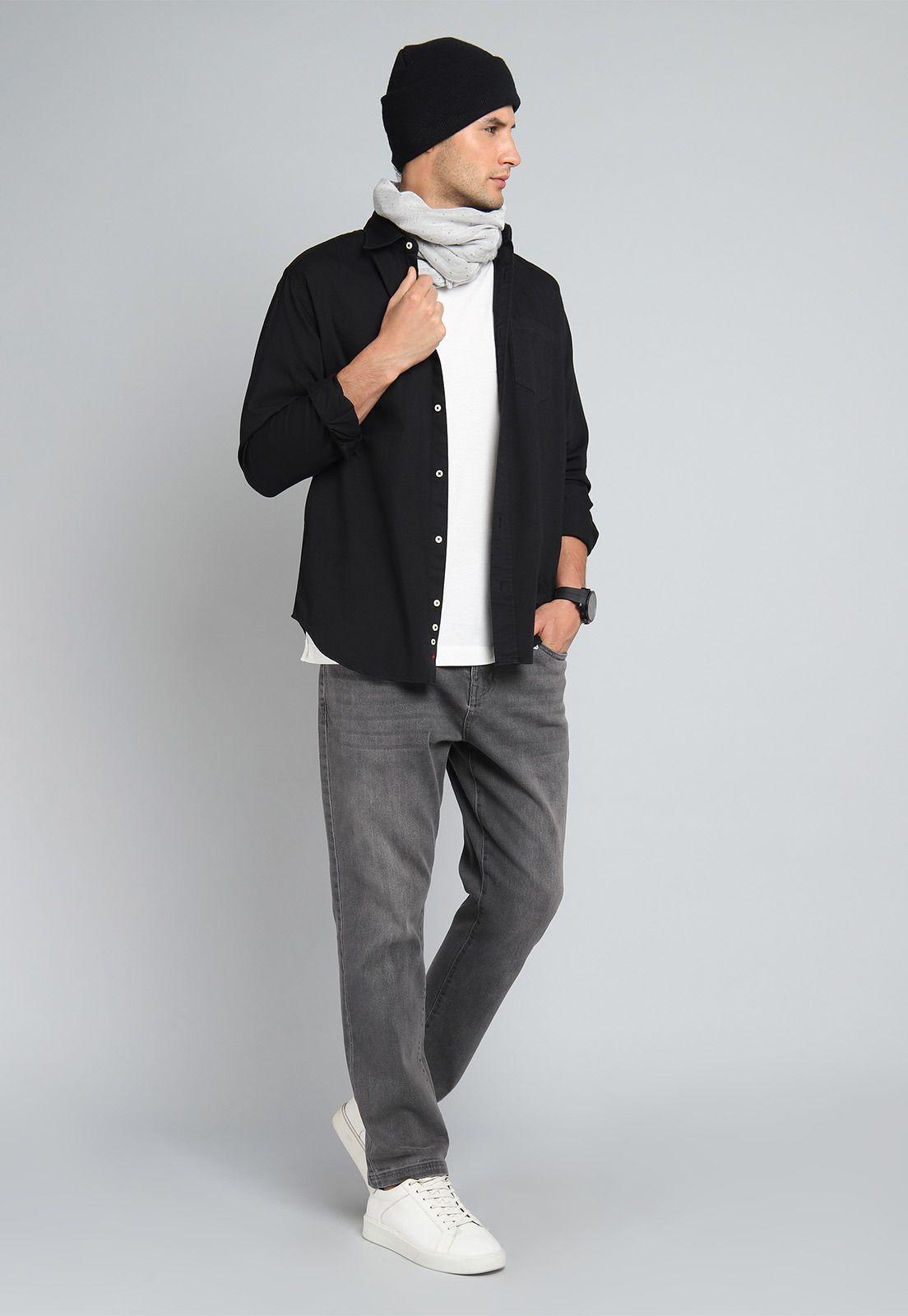 Camisa Manga Larga Stone Wash Soviet BISHF42NE-3