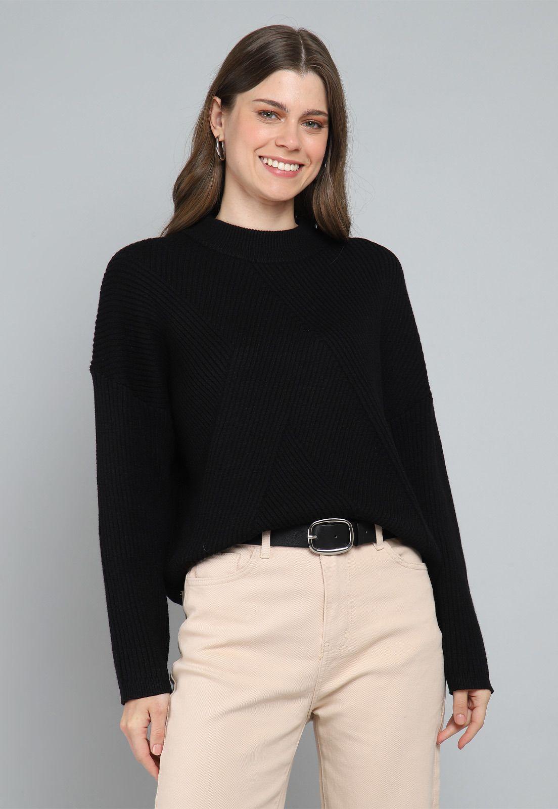 Sweater Multipunto Cuello Cisne Mujer Esprit M008925-0