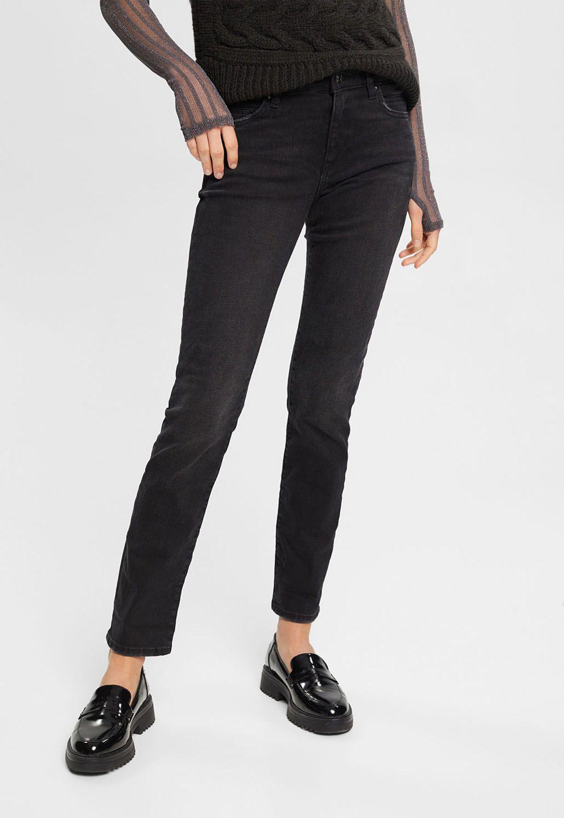 Jeans Con Pierna Recta Mujer Esprit-0