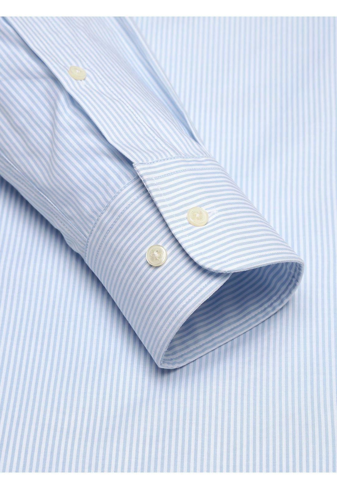 Camisa A Rayas Regular Fit Celeste Piero Butti PBDVF16CE-5