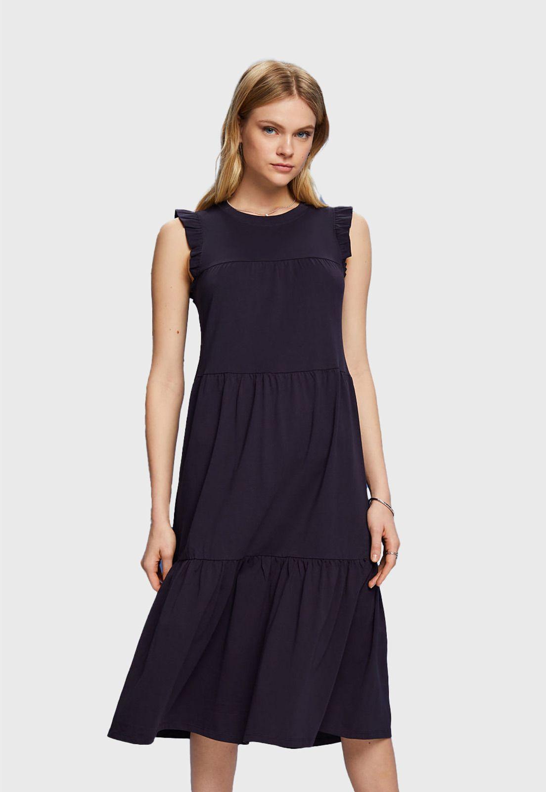 Vestido Midi Estampado Mujer Esprit-0