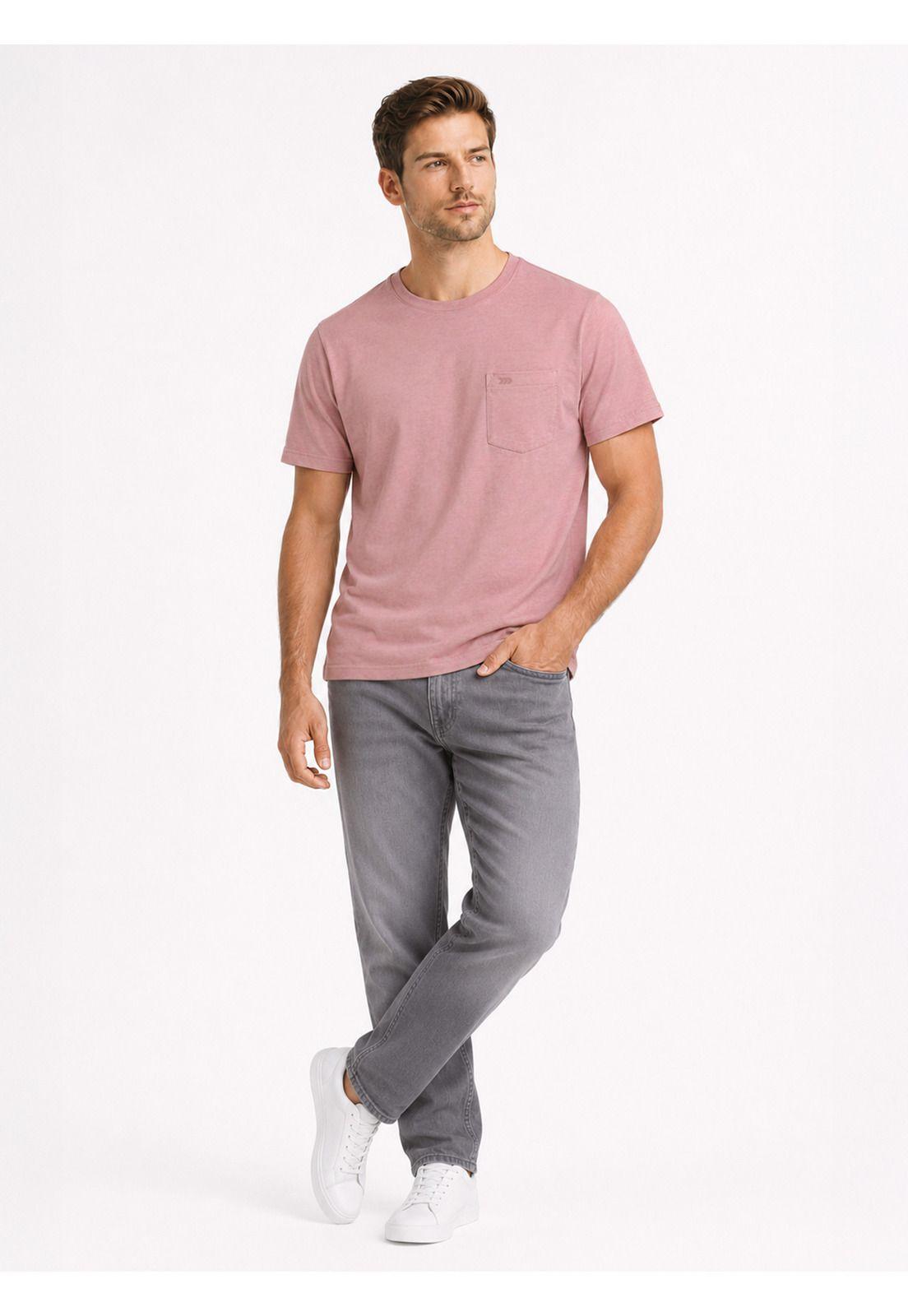 Polera Algodón Lisa Regular Fit Rosado Arrow PO34031RD-3