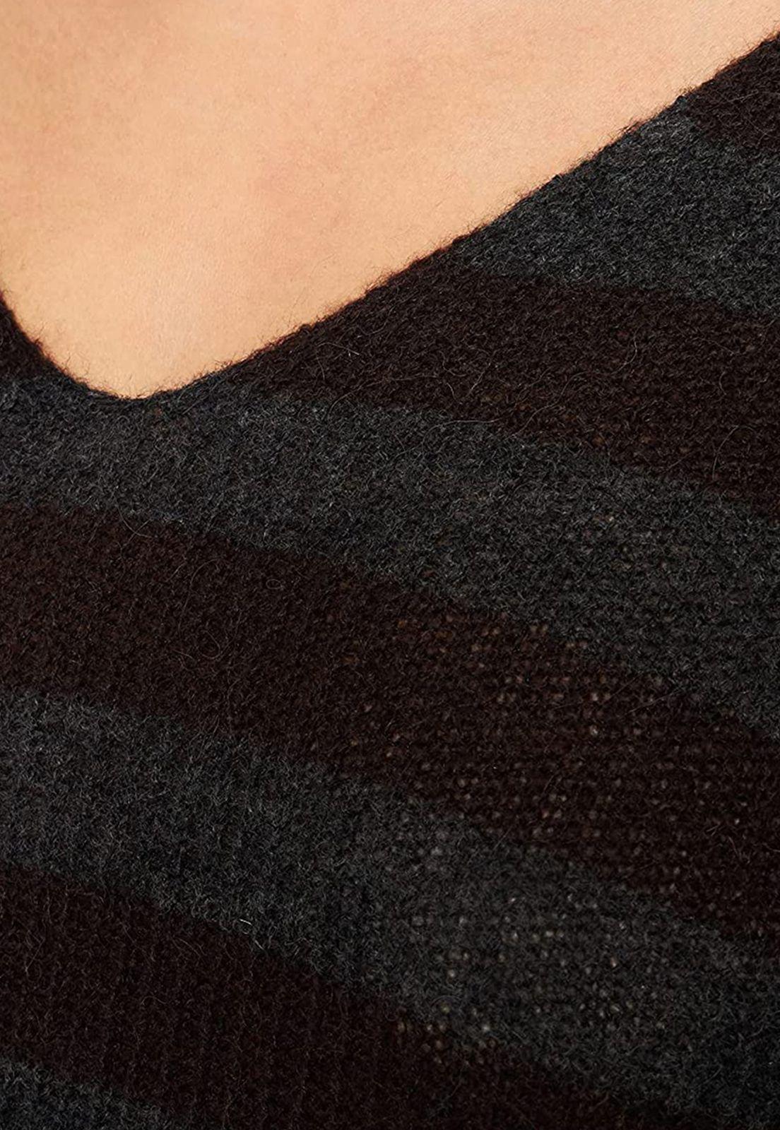 Sweater Con Cuello V Esprit Gris claro-2