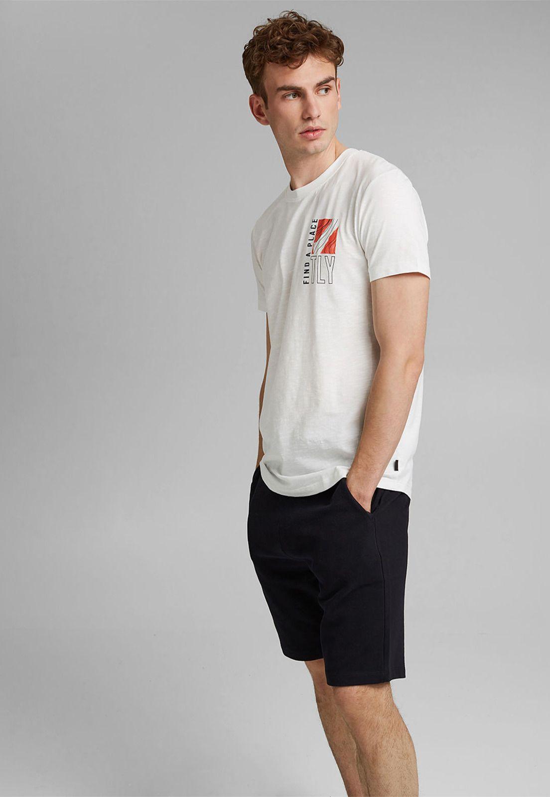 Polera Hombre Manga Corta Con Estampado Esprit-0