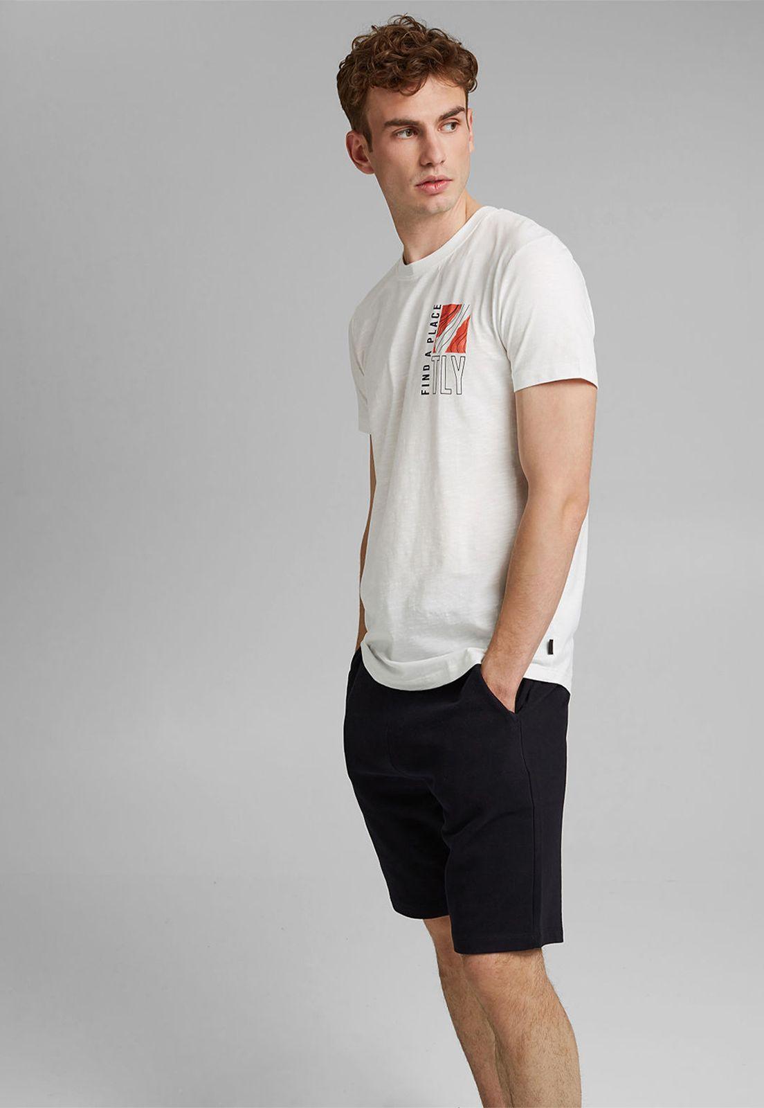 Polera Hombre Manga Corta Con Estampado Esprit-0
