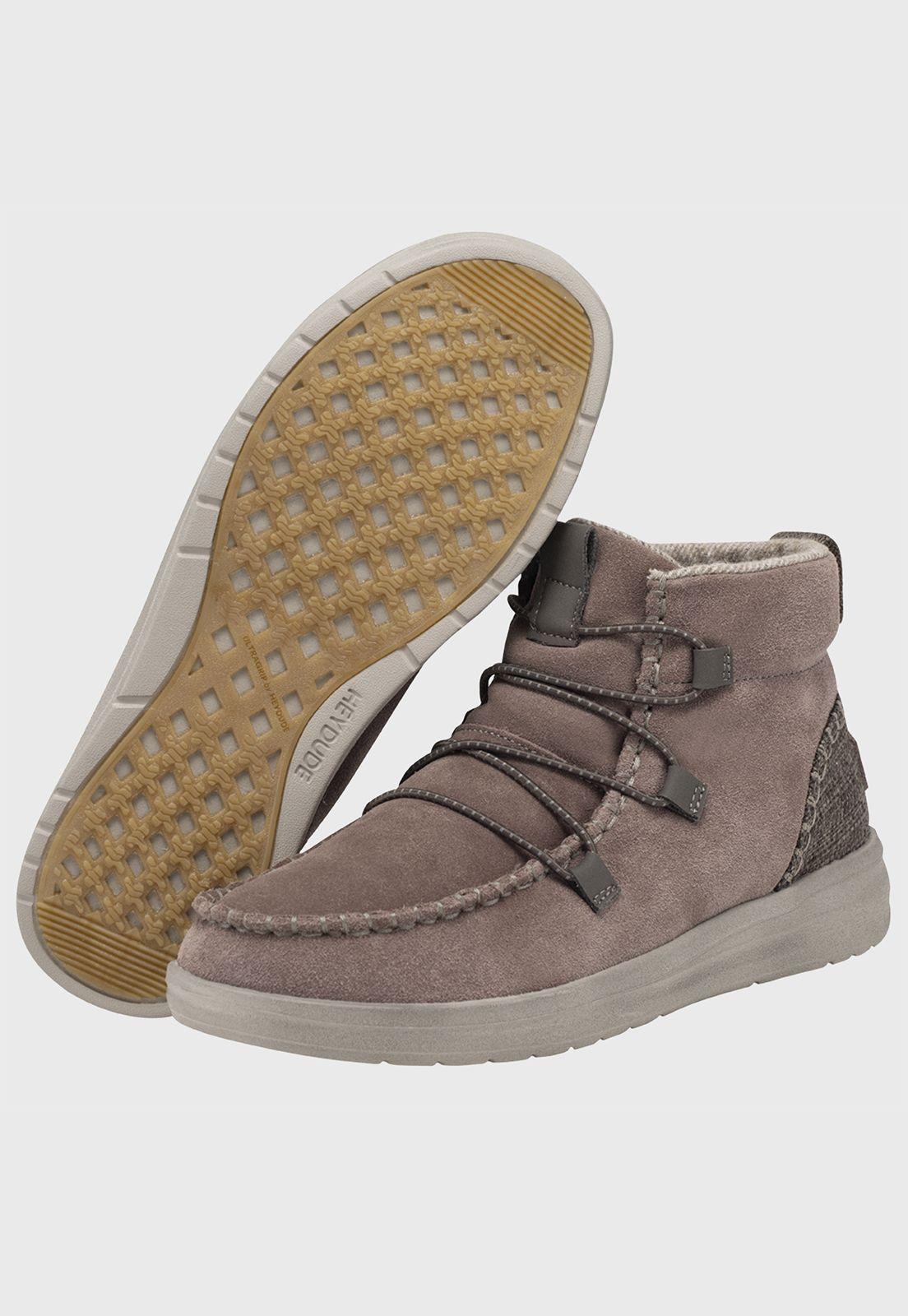 Botin Eloise Suede Antique Rose Heydude-2