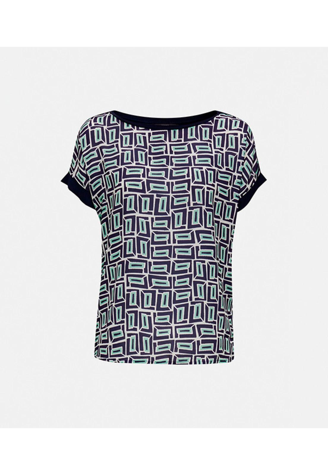 Polera ablusada estampada-3