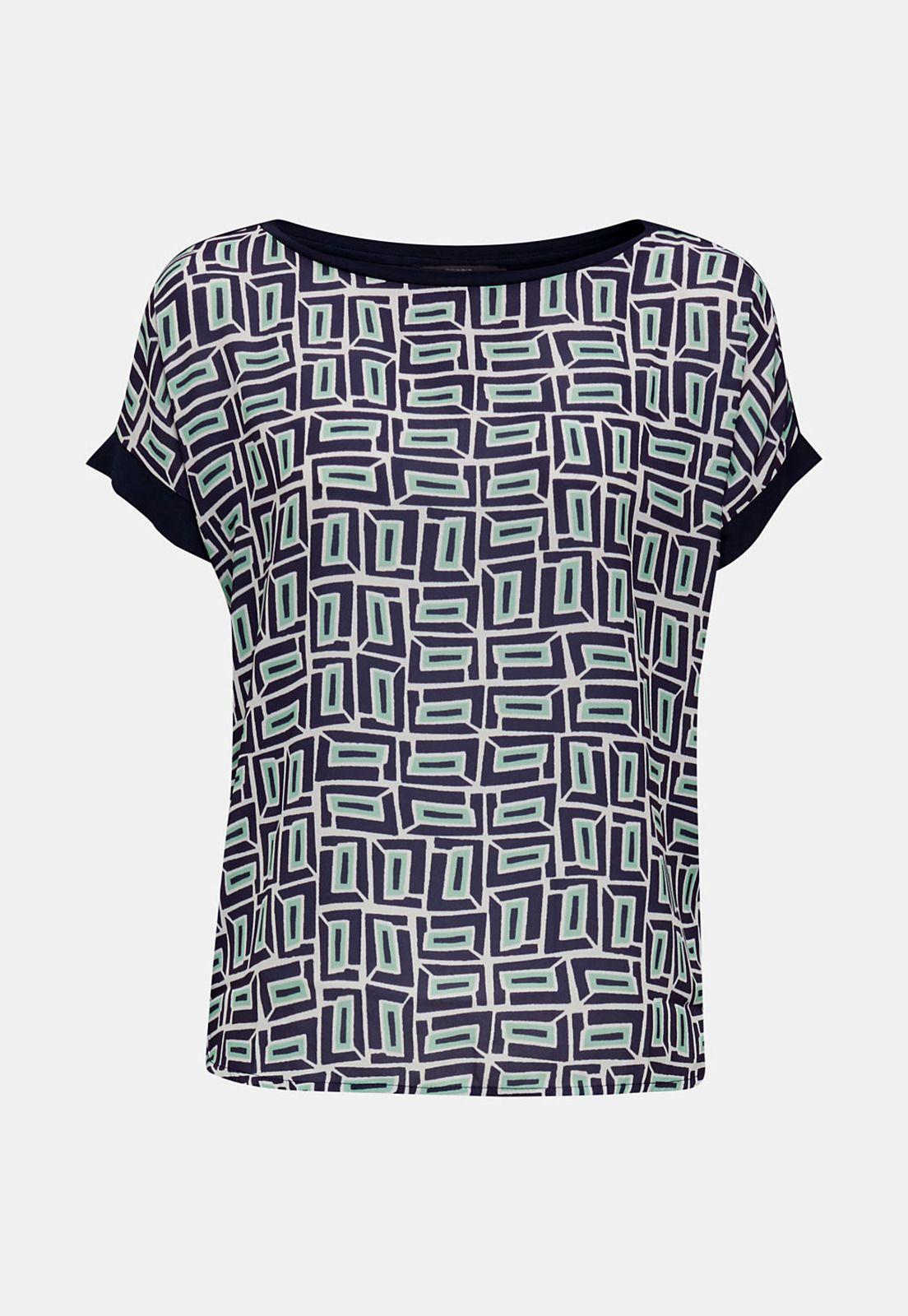 Polera ablusada estampada-7