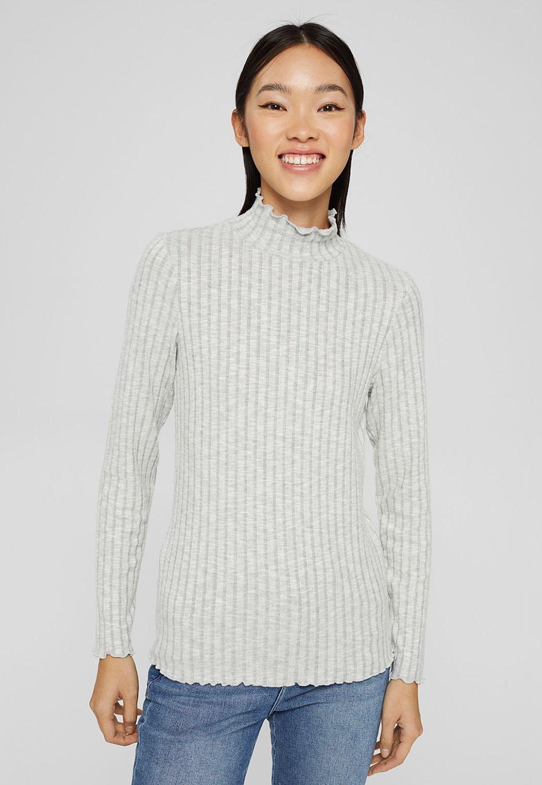 Polera Mujer Manga Larga Lisa Esprit-0