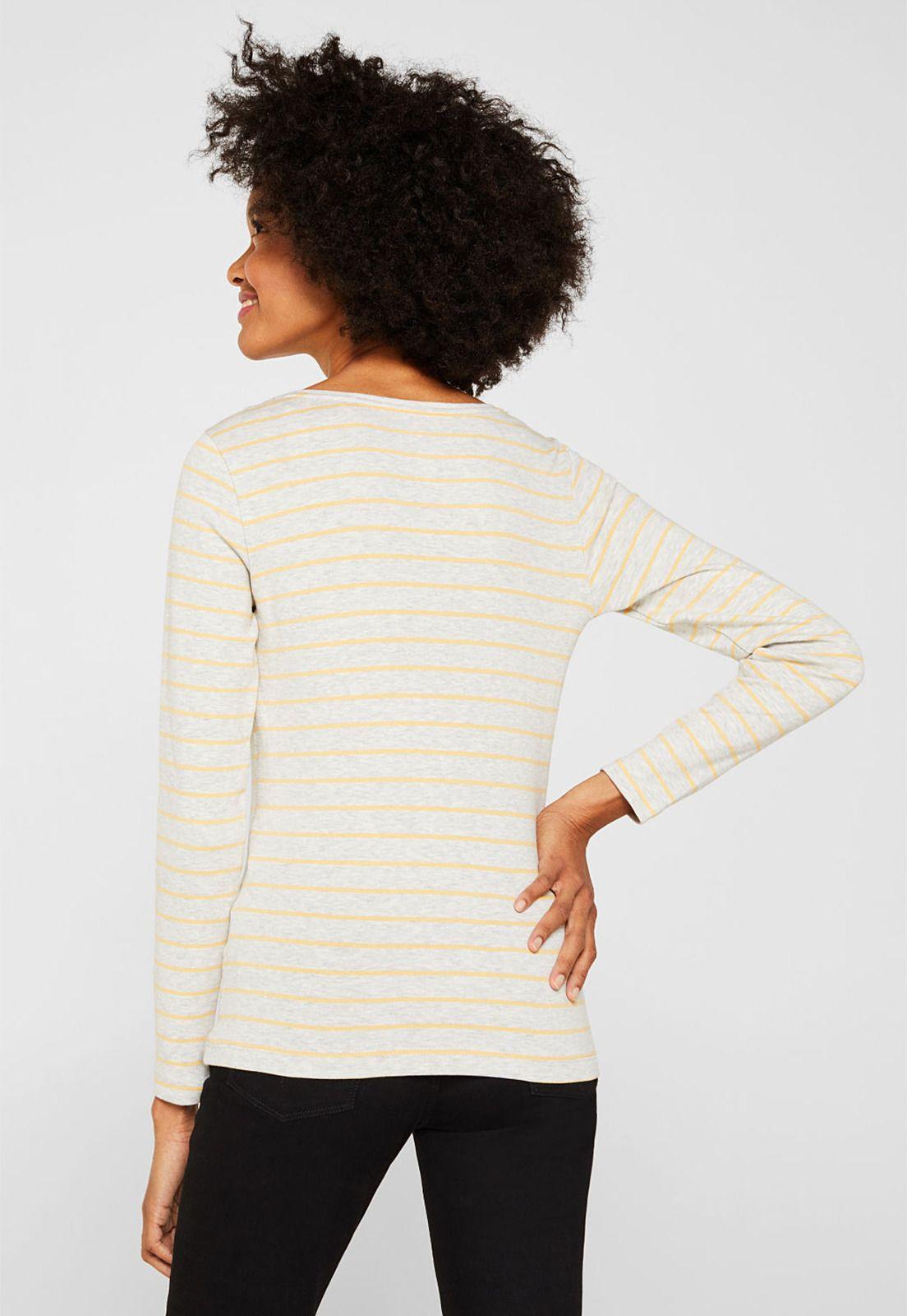 Polera De Manga Larga En Estilo Henley-1