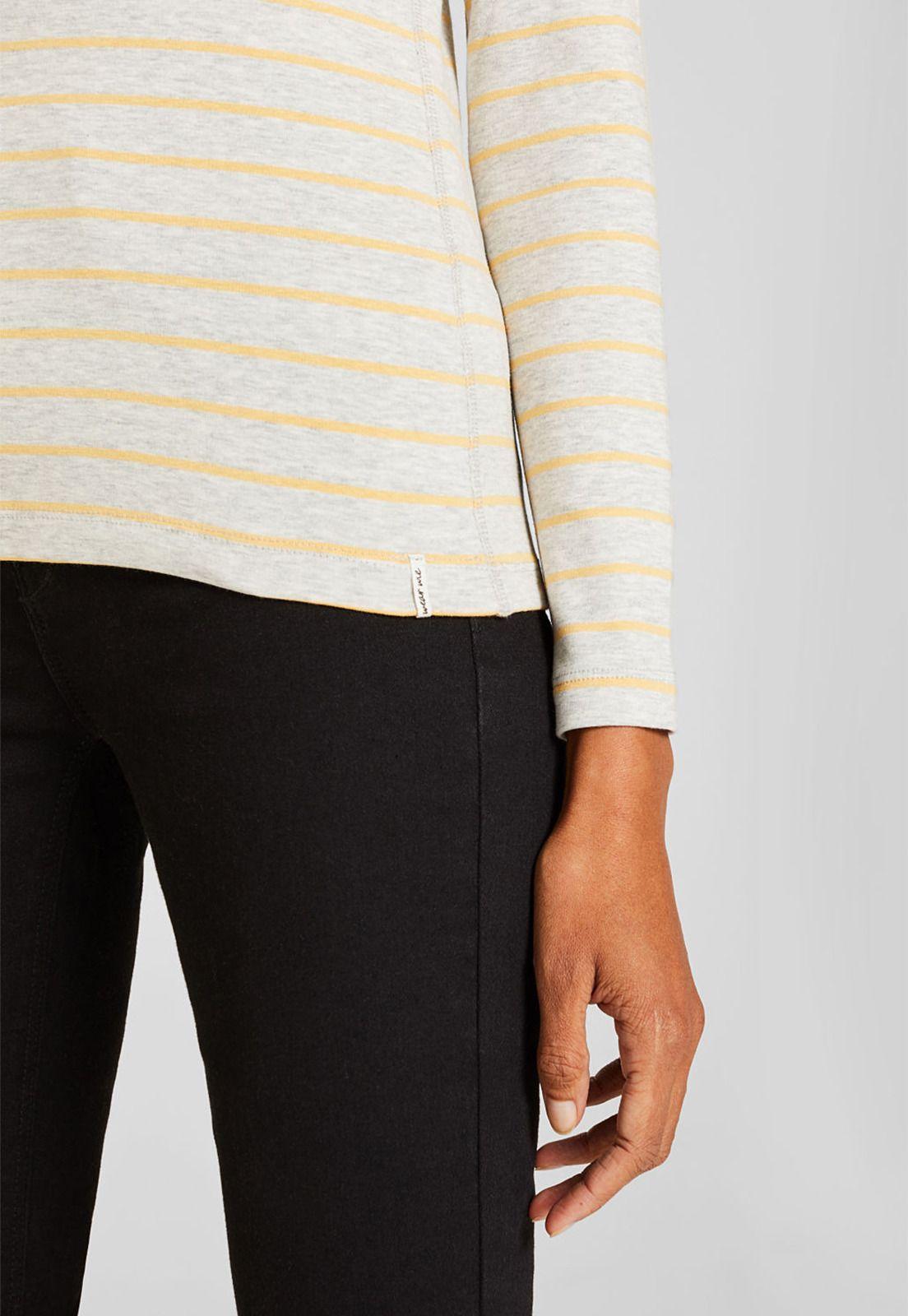 Polera De Manga Larga En Estilo Henley-2