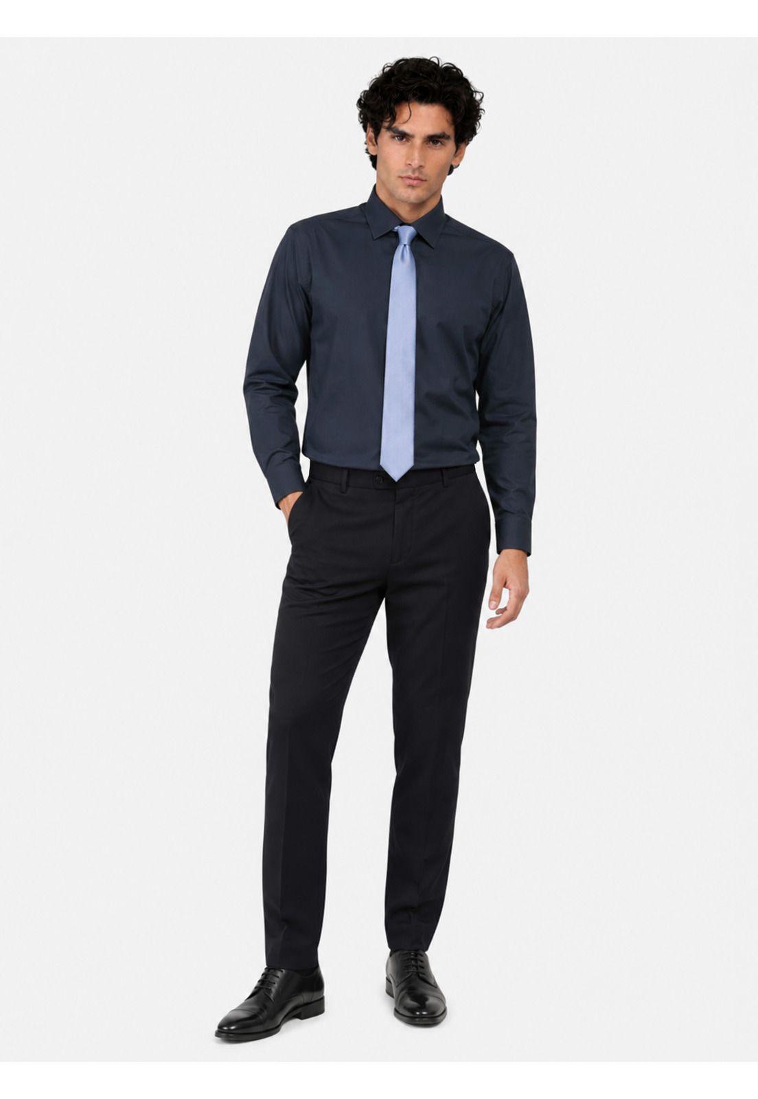 Camisa Formal Lisa Tailored Fit Azul Arrow ARM0613AZ-4