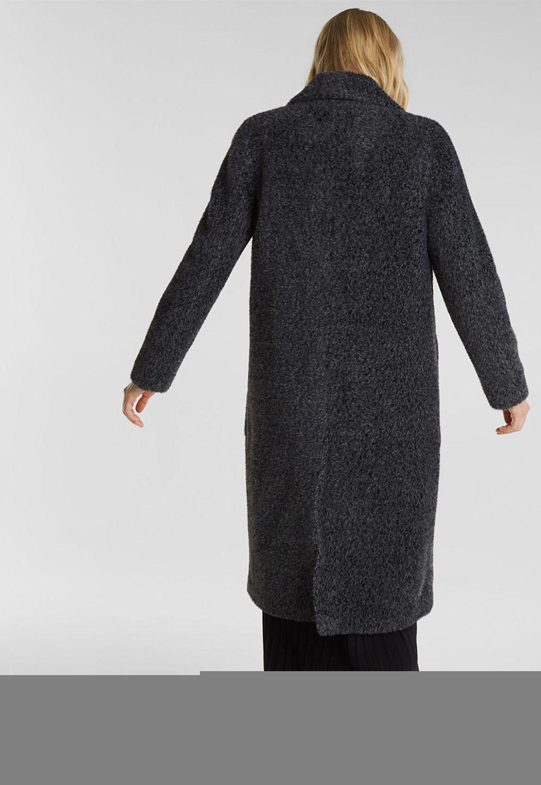 Abrigo Largo Mujer Con Botones  Esprit-1